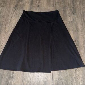 Patagonia Vitaliti Skirt Womens Small Black Flare Organic Cotton Blend S